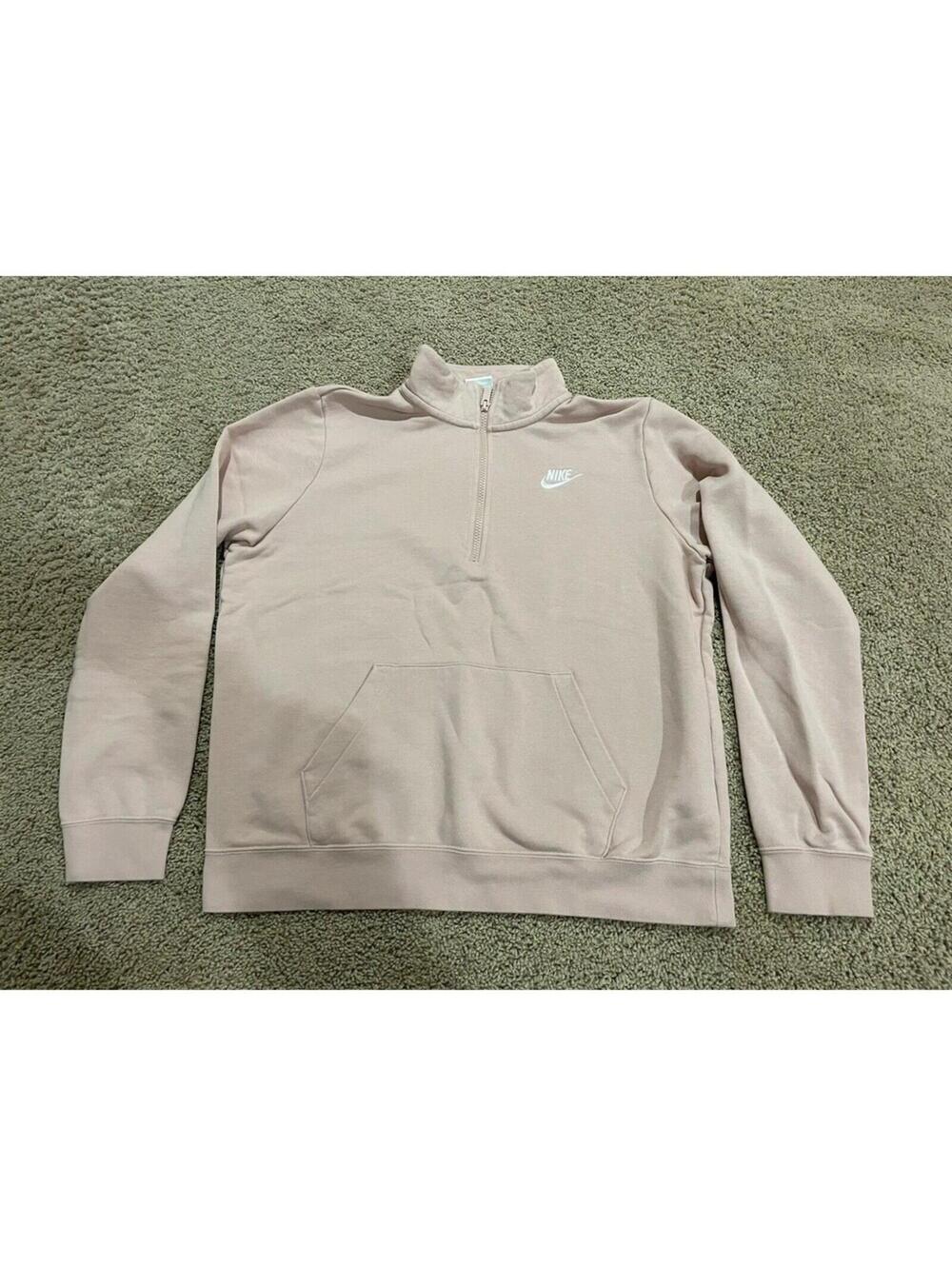 Women’s Nike Sweatshirt / Pullover 1/4 Zip Pink M Medium